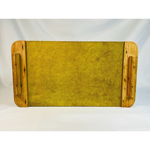 Vintage 1950s Spanish Couple Serving Tray Yellow Lap Tray Dancing Board - Picture 6 of 6
